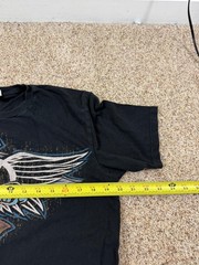 Aerosmith Aero Force One Band T Shirt Black Graphic Tee Wings Spellout Size M