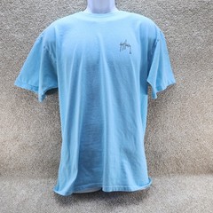 Guy Harvey Mens Large Graphic T Shirt Blue Marlin Fish (see photo for flaw)