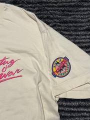 Fruit of the Loom Tug O War Beige Graphic Logo T-Shirt, Size XL, Crew Neck