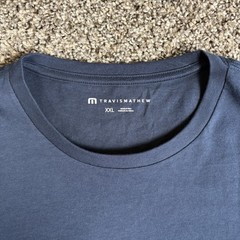 NWT Travis Mathew Tri Blend Blue Best Trip Yet Shirt Mens 2XL