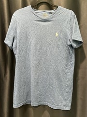 Polo Ralph Lauren M Custom Slim Fit Blue Heather ￼/ Cream Pony Logo