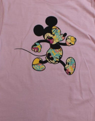 Neff x Disney Mens Mickey Mouse Cartoon Fill Pink Shirt New S, L