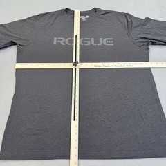 Rogue Shirt Mens 2XL Gray Long Sleeve Logo Graphic Tee Made USA CrossFit