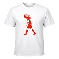 Funny Norway Soccer Meme Norwegian Viking Footballer Stride Silhouette T-Shirt