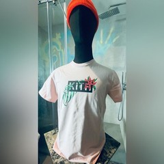 Kith Shirt – L – Cotton Short Sleeve – Box Logo – Y2k Vintage Shirt – Pink Green
