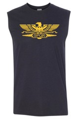 SPQR Roman Gladiator Imperial Golden Eagle SLEEVELESS T-shirt – Roman Centurion