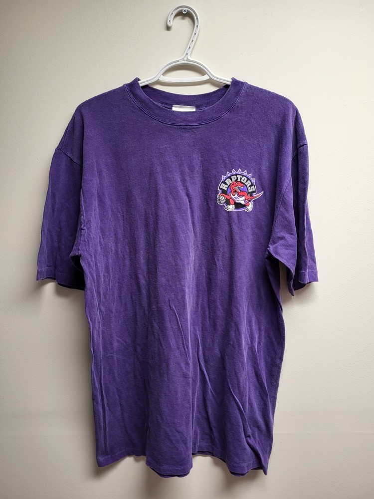 Toronto Raptors T Shirt Large Purple NBA Licensed Waves Resort Wear