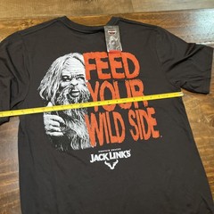 Jack Link’s Sasquatch Feed Your Wild Side Graphic T Shirt Mens Large NWT