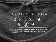 AKOO Men’s 4XL Black Graphic T-Shirt NWT Crew Neck Short Sleeve Cotton Tee