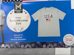 Member’s Mark – Americana – T Shirt Unisex – Size S