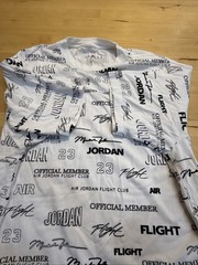 ADULT SIZE S AIR JORDAN FLIGHT CLUB #23 WHITE SHORT SLEEVE LOGOS T-SHIRT MJ AIR