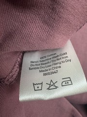 NWT Dalix Unisex Men’s L Plum 100% Cotton Loose Fit T-Shirt Short Sleeve NEW
