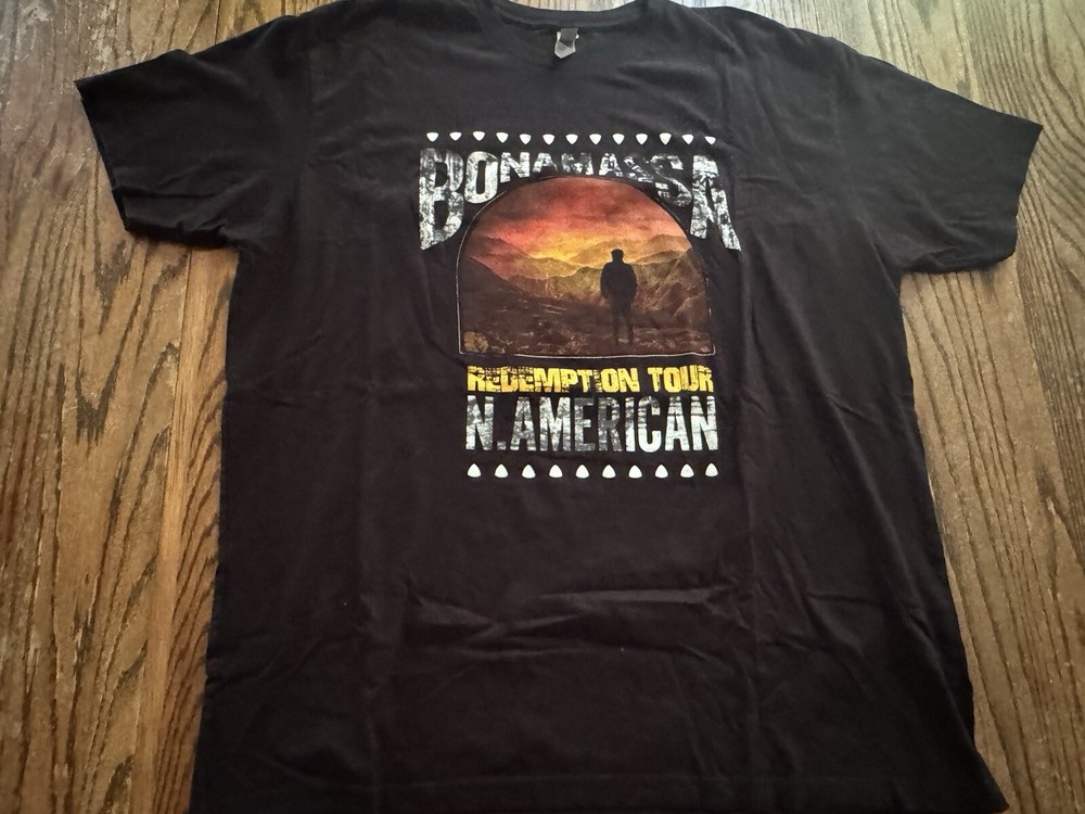 2018 Joe Bonamassa Redemption Europe Tour Concert T-Shirt Size 2XL