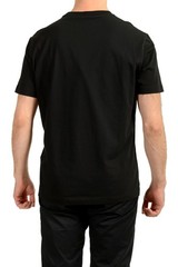 Versace Men’s Black Gold Medusa Embroidery Short Sleeve T-Shirt US 2XL IT 56