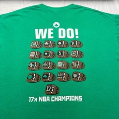 Boston Celtics Got Rings 2008 NBA Champions T Shirt Mens XL Green 17x Champs NBA
