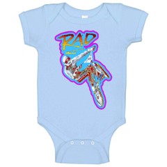 Rad Bmx Retro 80’s Movie Baby One Piece