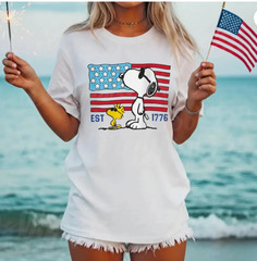 America 250th Anniversary Shirt, Patriotic Snoopy Tee, Funny 4th Of July Shirt