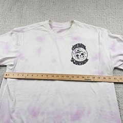 Shirt Mens XL White Purple Tie Dye Cerebral Supernova Skull Back Print