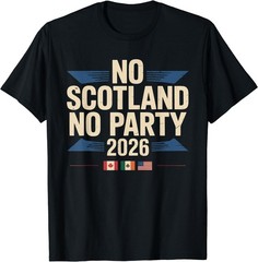 No Scotland No Party 2026 Retro Vintage T-Shirt