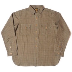 JOHN GLUCKOW WAREHOUSE The Madison Shirt JG17 Size 36 One Wash Dobby Check Men