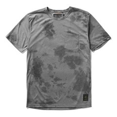 Roark Mathis Tie Dye Men’s Run Amok Pocket Tee Medium Gray S/S Active NEW #5773