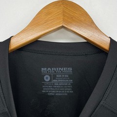 USMC Marines Long Sleeve T-Shirt Men’s Size M Black Moisture Wicking USA NWOT