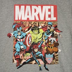 MARVEL COMICS Shirt Mens Golden Age Advengers Small Gray Hulk Capt America NWT