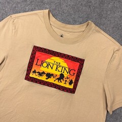 Disney Shirt Mens Small Tan The Lion King Graphic Print Casual Short Sleeve Tee