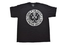 Sons Of Anarchy Mens Redwood Original Road Gear Reaper Black Shirt New XL
