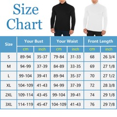 Men’s Thermal Turtleneck Shirts Long Sleeve Pullover Sweater Top Base Layer Warm