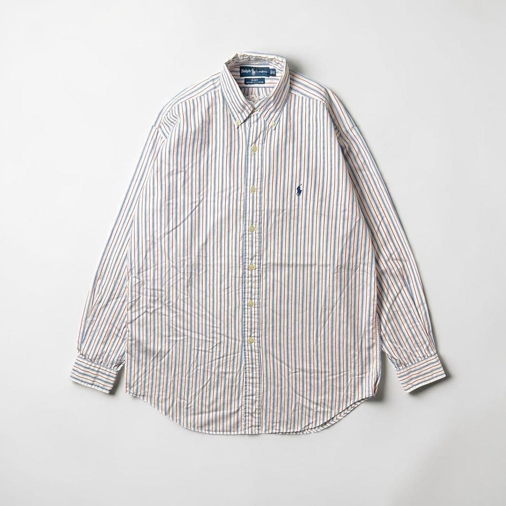 Ralph Lauren BLAKE Striped Long Sleeve Shirt for Men Medium