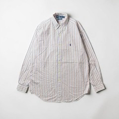 Ralph Lauren BLAKE Striped Long Sleeve Shirt for Men Medium