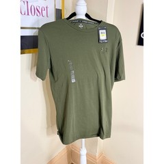 Under Armour Mens Sportstyle Icon Tee Marine OD Green Loose Fit T-Shirt Medium