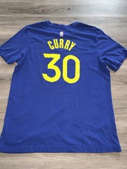 Nike Stephen Curry Men’s Large NBA Golden State Warriors Dri-FIT Shirt Tee Blue