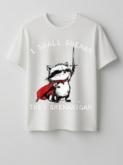 I Shall Shenan Then Shenanigan Funny Raccoon T-Shirt