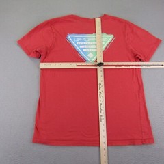 Columbia Shirt Mens Medium Red PFG Performance Fishing Gear Camping Outdoors Tee