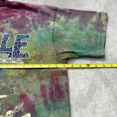 Vintage 90s Paddle Ocee River Shirt L Tie Dye Skull River Tennessee Rafting