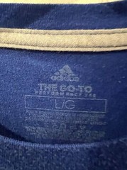Adidas The Go To Shirt Mens Sz L Performance Badge of Sport Logo Tee Climalite