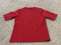GU Japan Uniqlo Tokyo Revengers Red Manjiro Gang Cotton Shirt Size Small