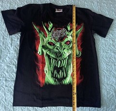 SLAYER Rock Band T-Shirt 100 % Cotton, Med19x26 in. Thailand, The Roxx, Excllnt