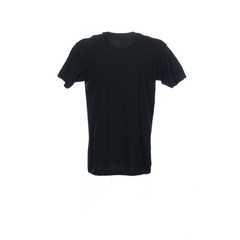 Ambig Mens Crew Neck T-Shirt S Black 100% Cotton Solid Graphic Pegasus Streetwea
