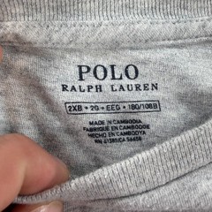 Polo Ralph Lauren Long Sleeve T Shirt Mens 2XB Big 2X Gray Crew Pony Tee