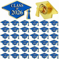 Trnayi 60 Pcs Class of 2026 Graduation Pins Bulk Souvenir Emblem Graduation C…
