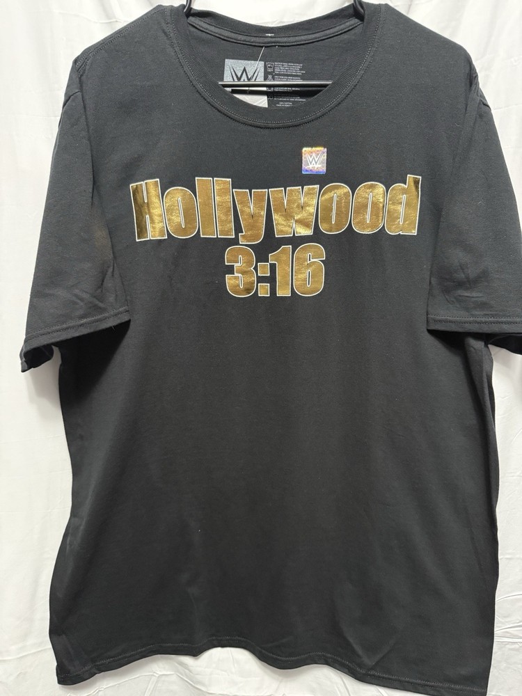 WWE Wrestlemania 39 Stone Cold Steve Austin Hollywood 3:16 Gold Print Size XL