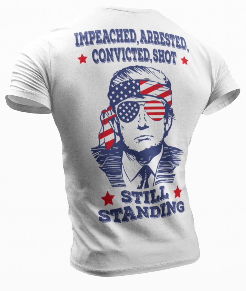 Donald Trump Rally Arrested Shot Support Trump MAGA 2024 Election T-Shirt