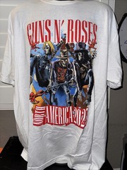 Official Guns N Roses 2023 North America Tour Shirt Size Large White New