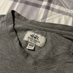Ecko Unltd. Head Champs Graphic Tee 3XB Big & Tall Gray/Black V-Neck SS