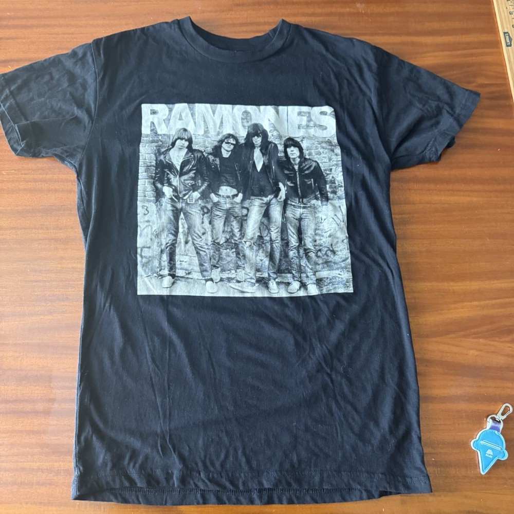 Ramones Band T Shirt Mens Medium Black Graphic Tee 2020 Punk Rock 100% Cotton