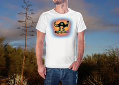 MIMBRES RABBIT: Art T-shirt, 100% cotton, on white background color, size varies