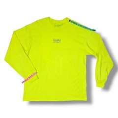 Boyz N The Hood Neon Yellow Long Sleeve Crew Neck T-Shirt Men’s Size XL